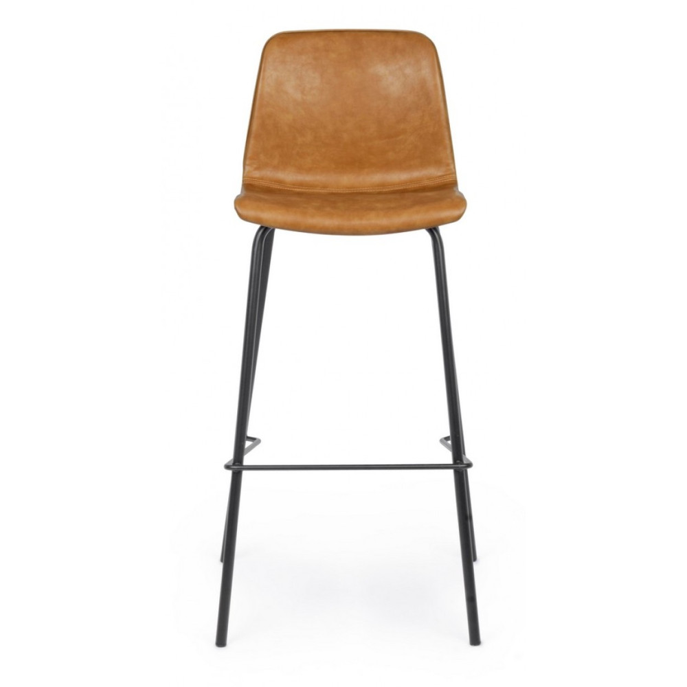 Bizzotto БАРНИЙ СТІЛЕЦЬ KYRA BROWN VINTAGE PU Bizzotto БАРНИЙ СТІЛЕЦЬ KYRA BROWN VINTAGE PU