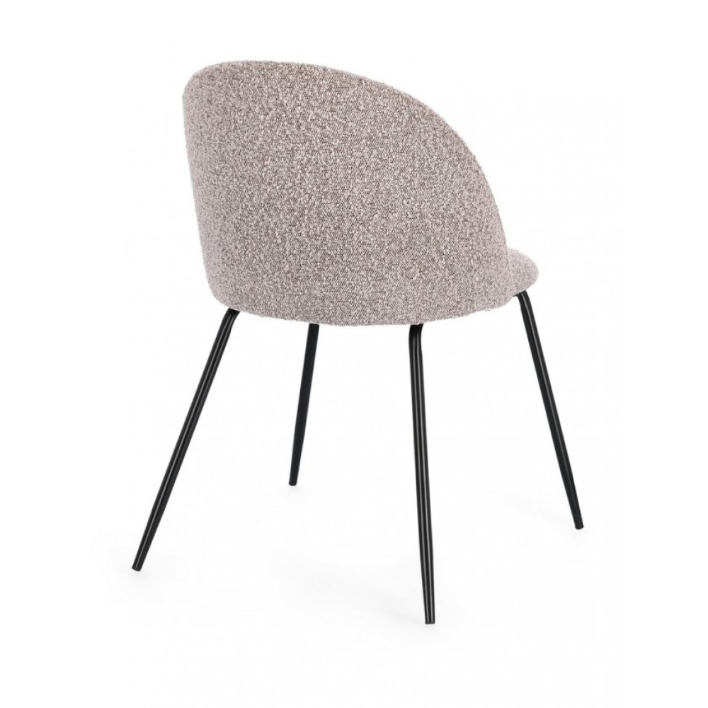 Bizzotto КРІСЛО ТАНЯ БЛЕК/НОРКА Bizzotto КРІСЛО ТАНЯ БЛЕК/НОРКА