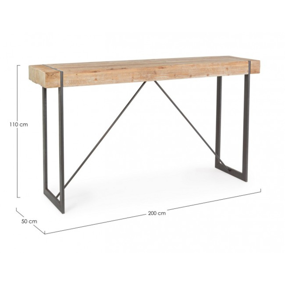 Bizzotto СТІЛ БАРНИЙ GARRETT 200X50