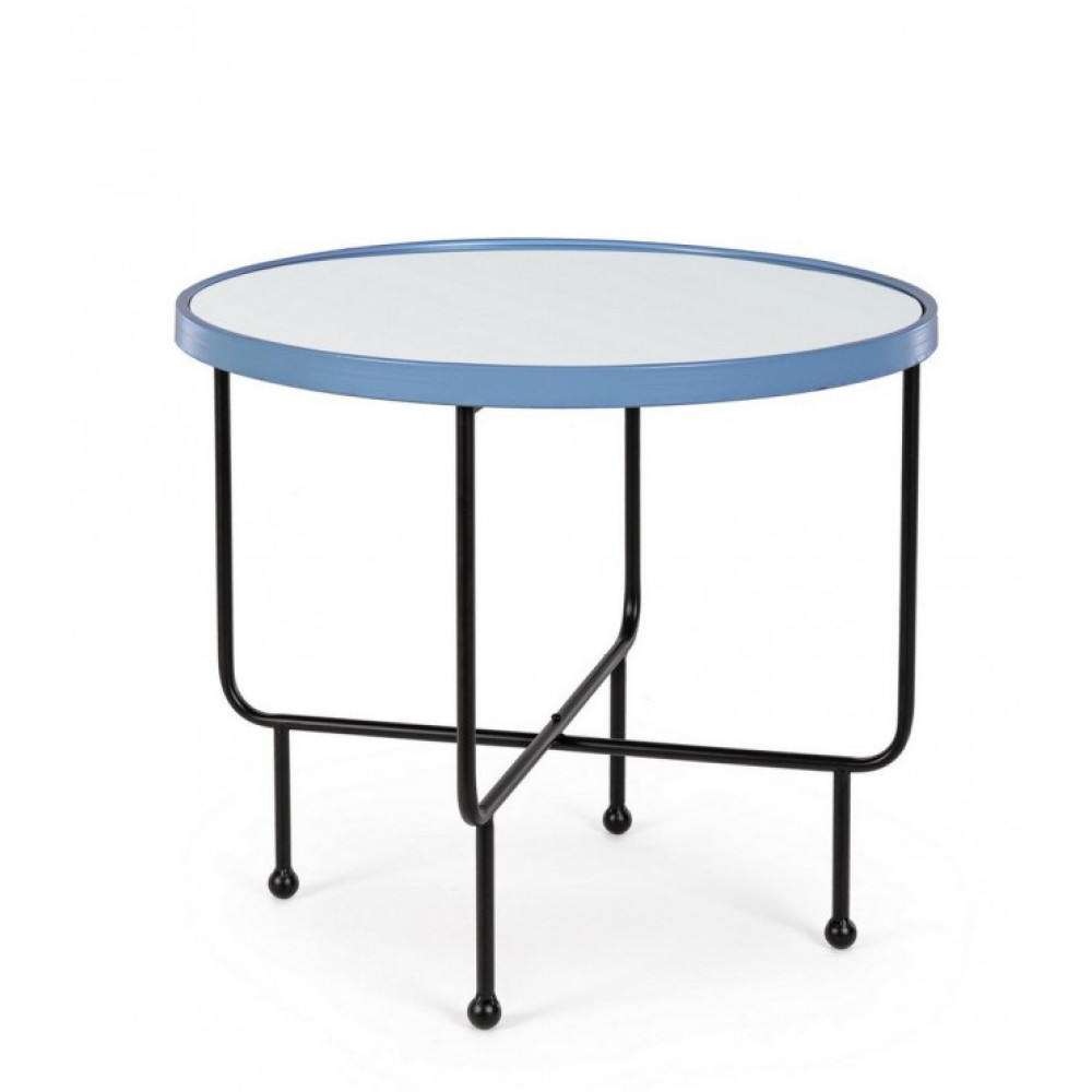 Bizzotto КАВАЛЬНИЙ СТОЛ PAINTER BLUE RO W-MIRR D58.5