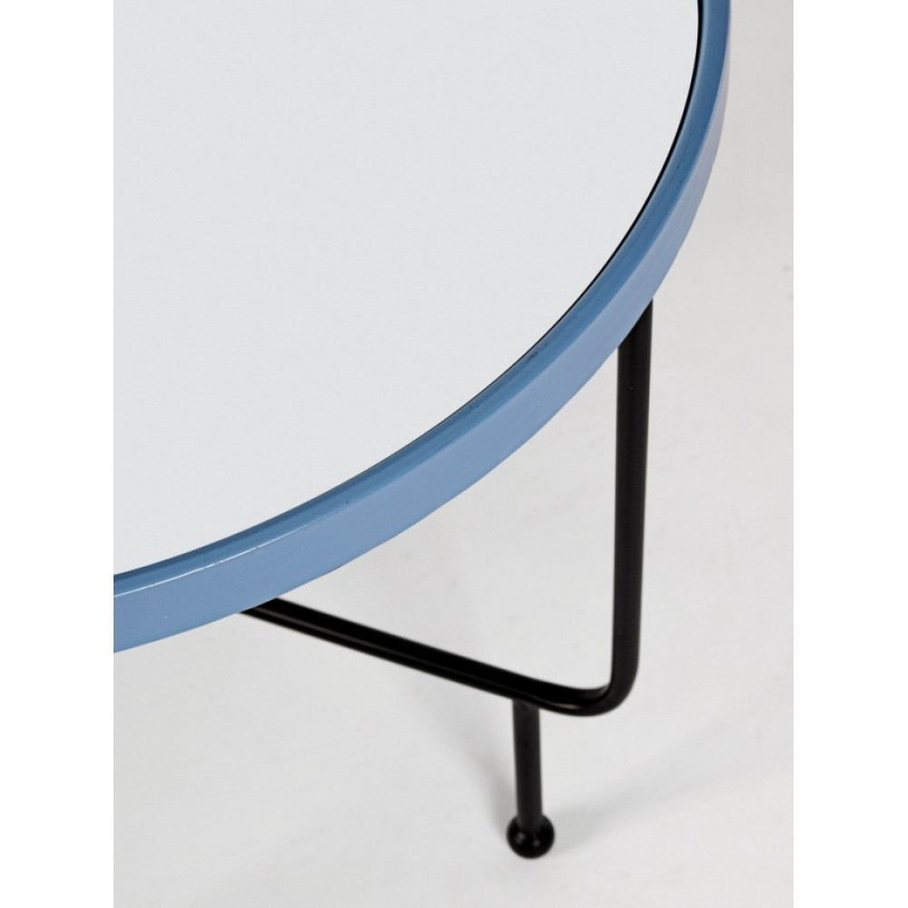 Bizzotto КАВАЛЬНИЙ СТОЛ PAINTER BLUE RO W-MIRR D58.5 Bizzotto КАВАЛЬНИЙ СТОЛ PAINTER BLUE RO W-MIRR D58.5