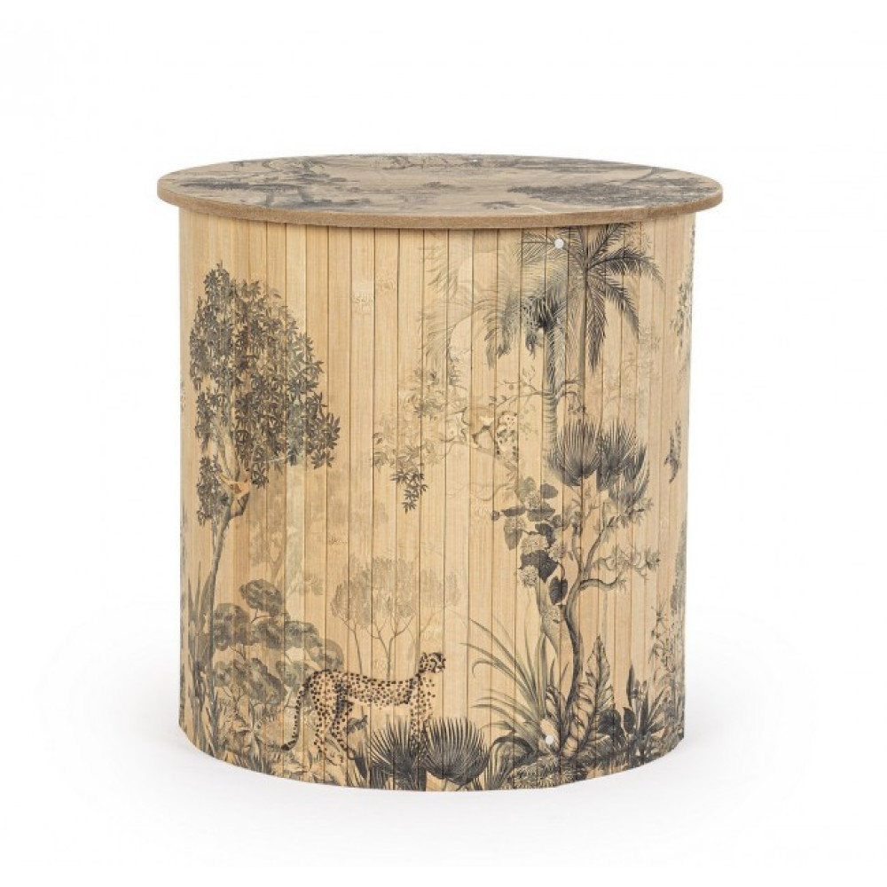 Yes NAMIKA RO БАМБУКОВИЙ СТОЛ КАВОВИЙ D40X40H