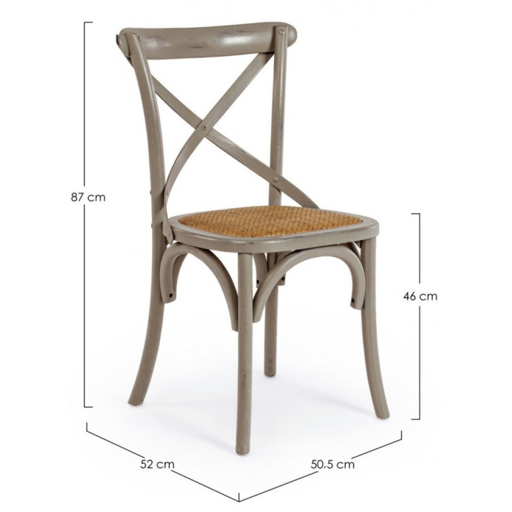 Bizzotto КРІСЛО ТЕМНО-СІРЕ Bizzotto КРІСЛО ТЕМНО-СІРЕ