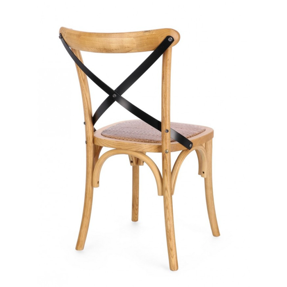 Bizzotto КРІСЛО КРОС НАТУРАЛЬНИЙ МЕТАЛ Bizzotto КРІСЛО КРОС НАТУРАЛЬНИЙ МЕТАЛ