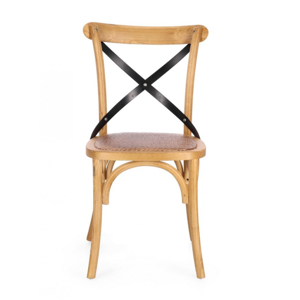 Bizzotto КРІСЛО КРОС НАТУРАЛЬНИЙ МЕТАЛ Bizzotto КРІСЛО КРОС НАТУРАЛЬНИЙ МЕТАЛ