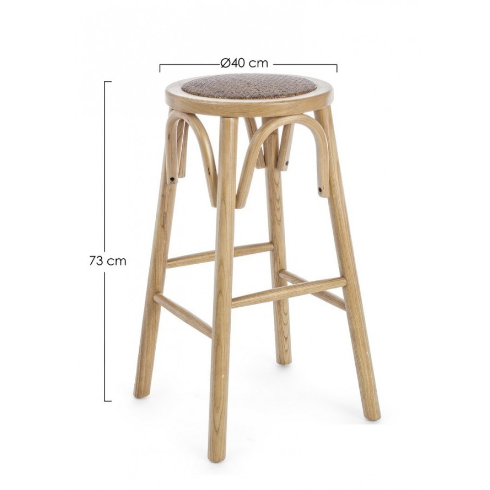 Bizzotto БАРНИЙ СТІЛЕЦЬ CIRCLE NATURAL Bizzotto БАРНИЙ СТІЛЕЦЬ CIRCLE NATURAL