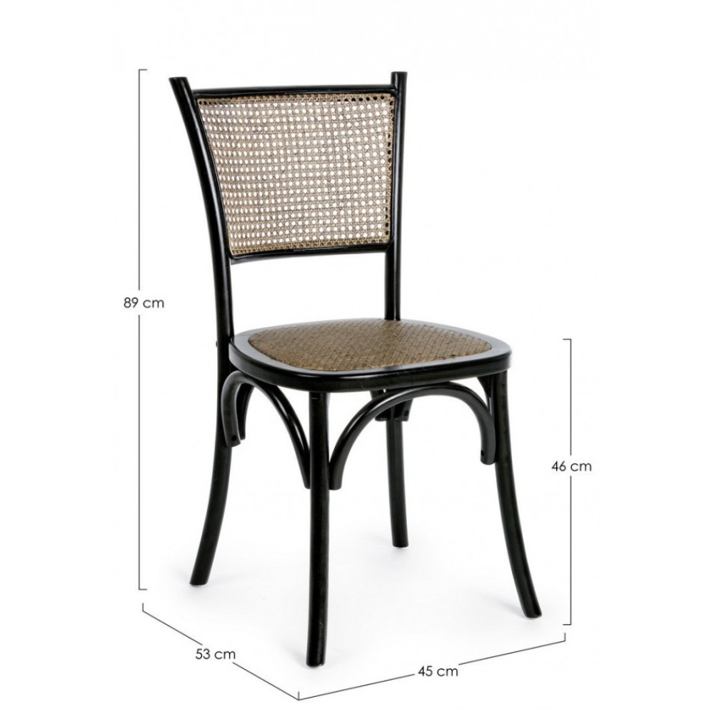 Bizzotto КРІСЛО CARREL BLACK Bizzotto КРІСЛО CARREL BLACK