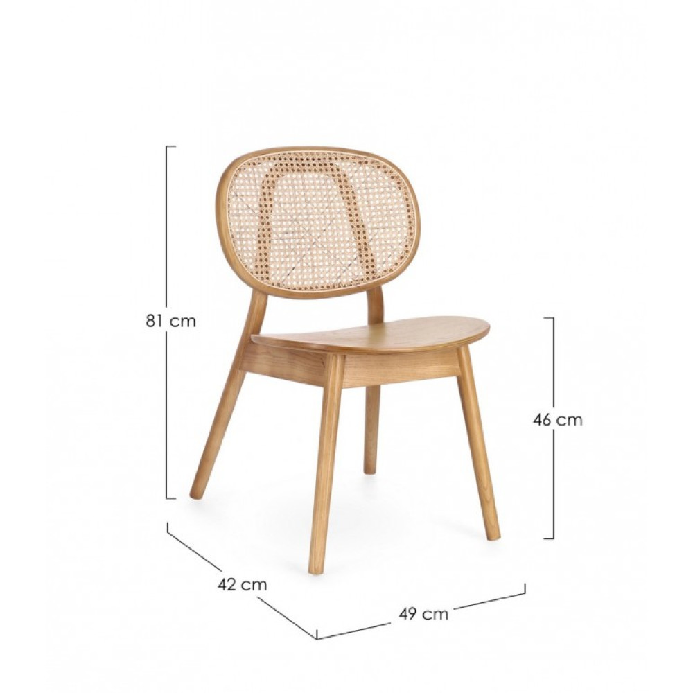 Bizzotto КРІСЛО ADOLIS NATURAL Bizzotto КРІСЛО ADOLIS NATURAL