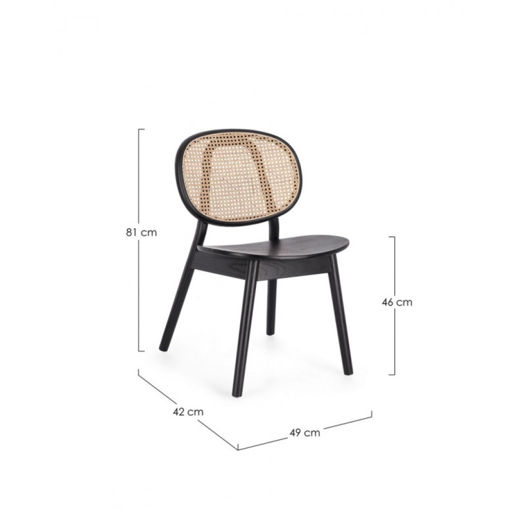 Bizzotto КРІСЛО ADOLIS ЧОРНЕ Bizzotto КРІСЛО ADOLIS ЧОРНЕ