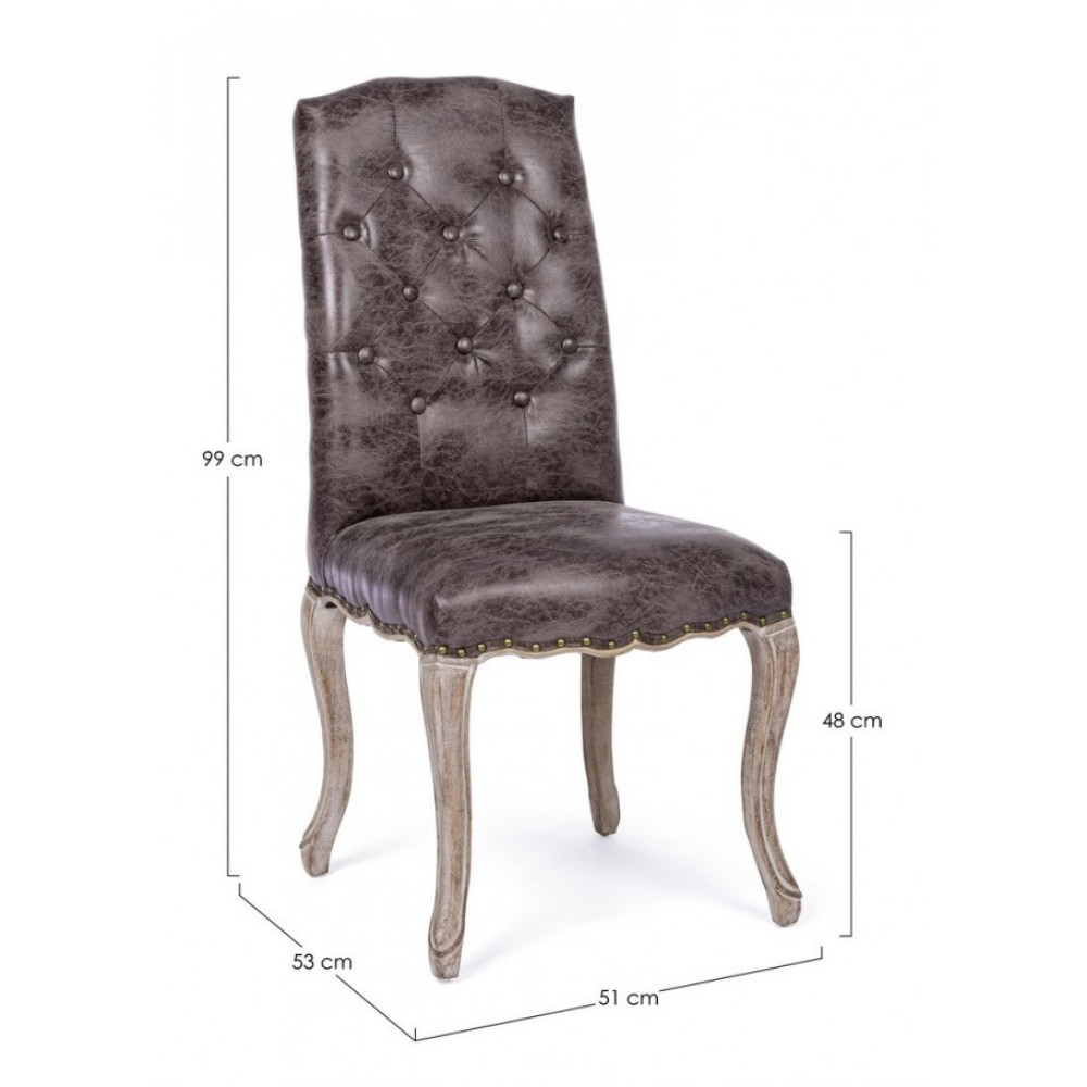 Bizzotto ТЕМНЕ КРІСЛО DIVA