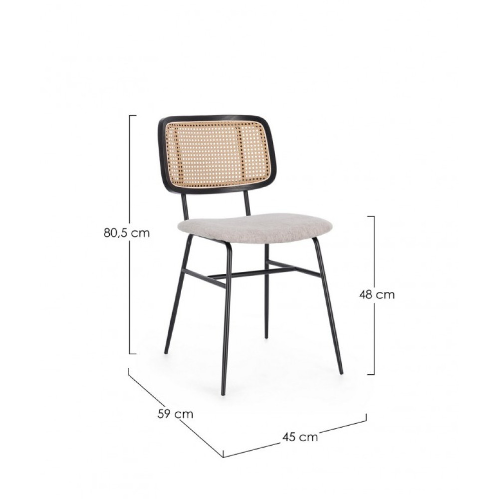 Bizzotto КРІСЛО GLENNA NATURAL Bizzotto КРІСЛО GLENNA NATURAL