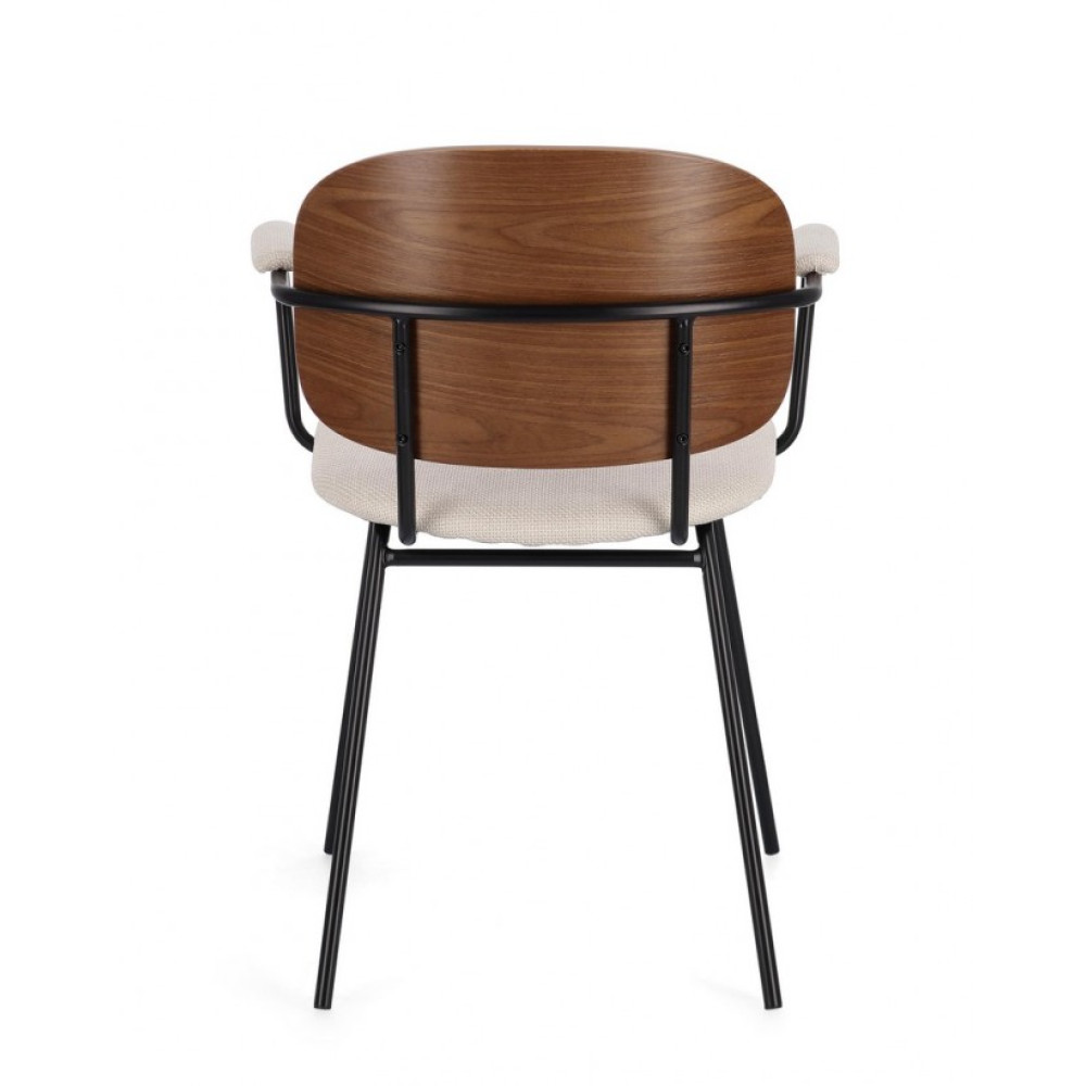 Bizzotto КРІСЛО SIENNA BEIGE W-ARMR Bizzotto КРІСЛО SIENNA BEIGE W-ARMR