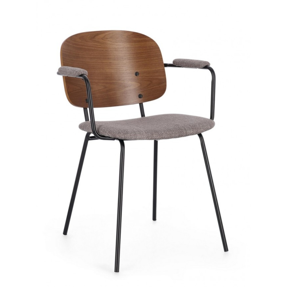 Bizzotto КРІСЛО SIENNA GREY W-ARMR