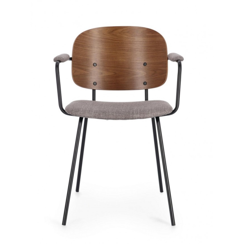 Bizzotto КРІСЛО SIENNA GREY W-ARMR Bizzotto КРІСЛО SIENNA GREY W-ARMR