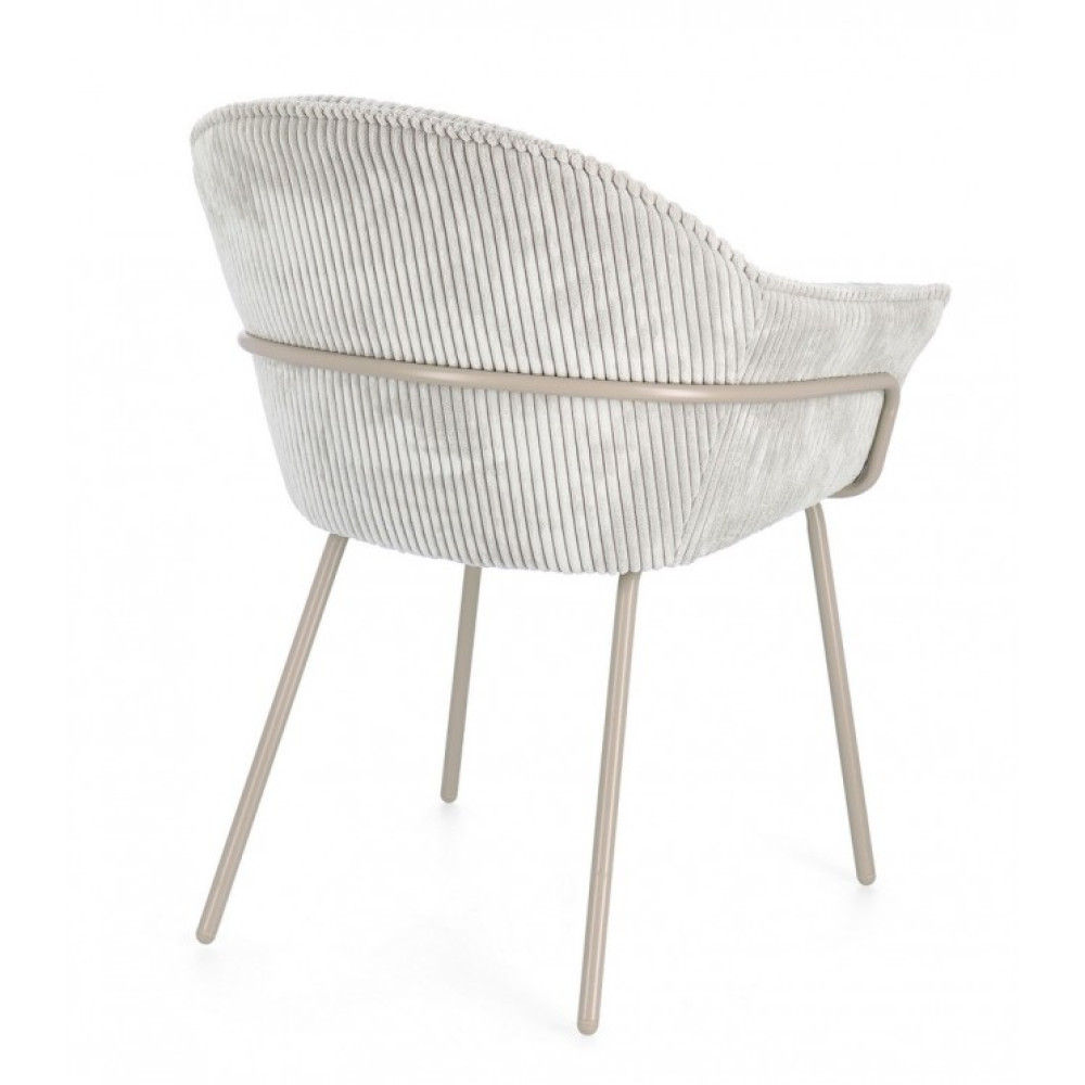 Bizzotto CESSIDY WARM/L.GREY КРІСЛО W-ПІДЛІКТНИКИ