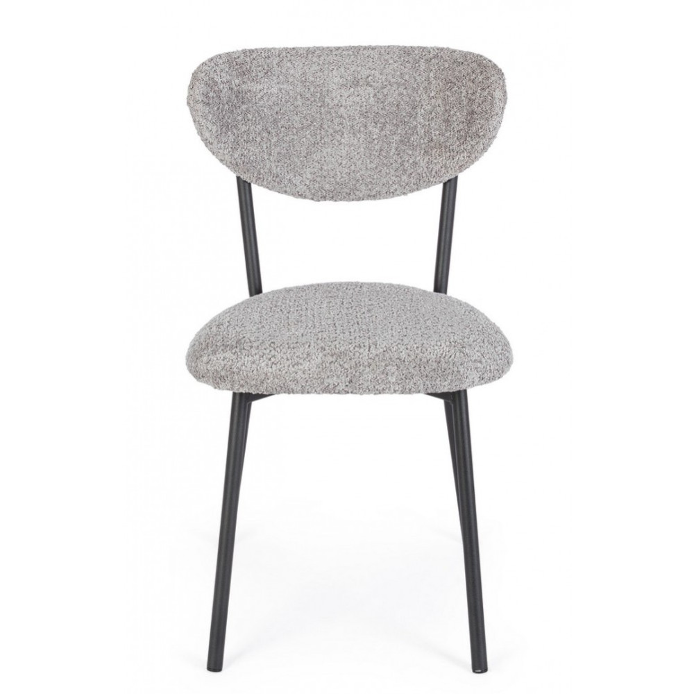 Bizzotto КРІСЛО ЛЮДМИЛА СВІТЛО-СІРЕ Bizzotto КРІСЛО ЛЮДМИЛА СВІТЛО-СІРЕ