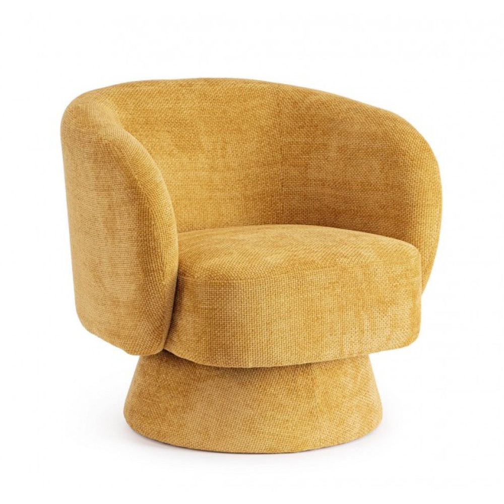 Bizzotto ПОВОРОТНЕ КРІСЛО JULIENNE MUSTARD