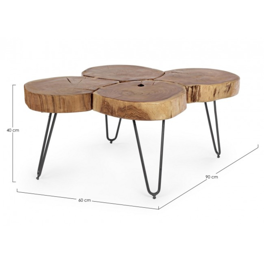 Homemotion СТОЛ КАВОВИЙ ORBITAL LOG 90X60 Homemotion СТОЛ КАВОВИЙ ORBITAL LOG 90X60