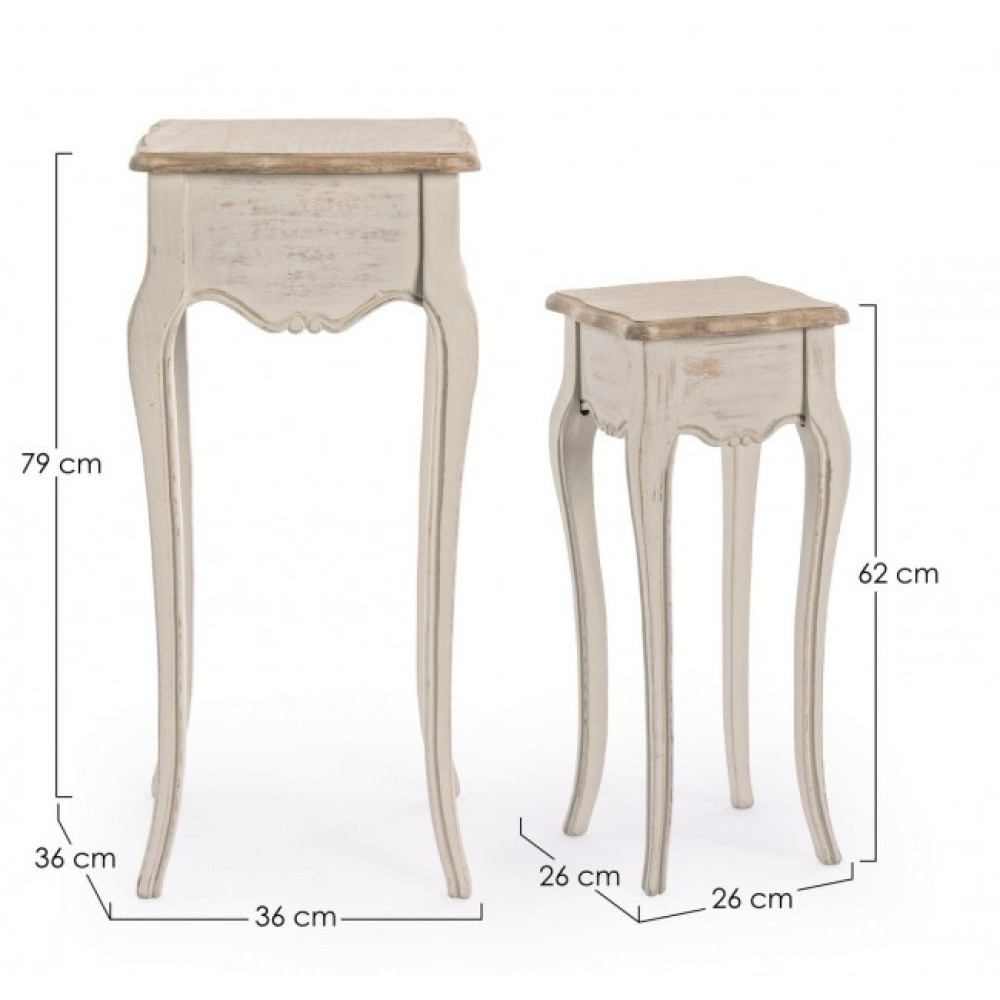 Bizzotto НАБІР 2 КАВОВИЙ СТОЛ CLARISSE Bizzotto НАБІР 2 КАВОВИЙ СТОЛ CLARISSE