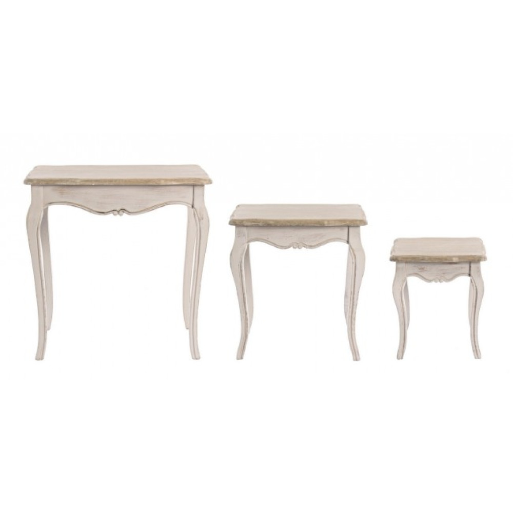 Bizzotto КОМПЛЕКТ 3 КАВОВИЙ СТОЛ CLARISSE Bizzotto КОМПЛЕКТ 3 КАВОВИЙ СТОЛ CLARISSE