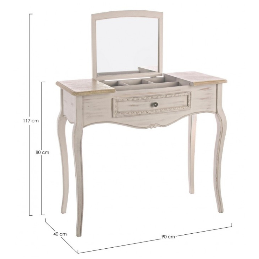 Bizzotto CLARISSE CONSOLE W-TOP STORE W-MIRROR
