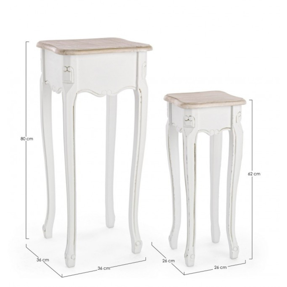 Bizzotto НАБІР 2 КАВОВИЙ СТОЛ JUSTINE Bizzotto НАБІР 2 КАВОВИЙ СТОЛ JUSTINE