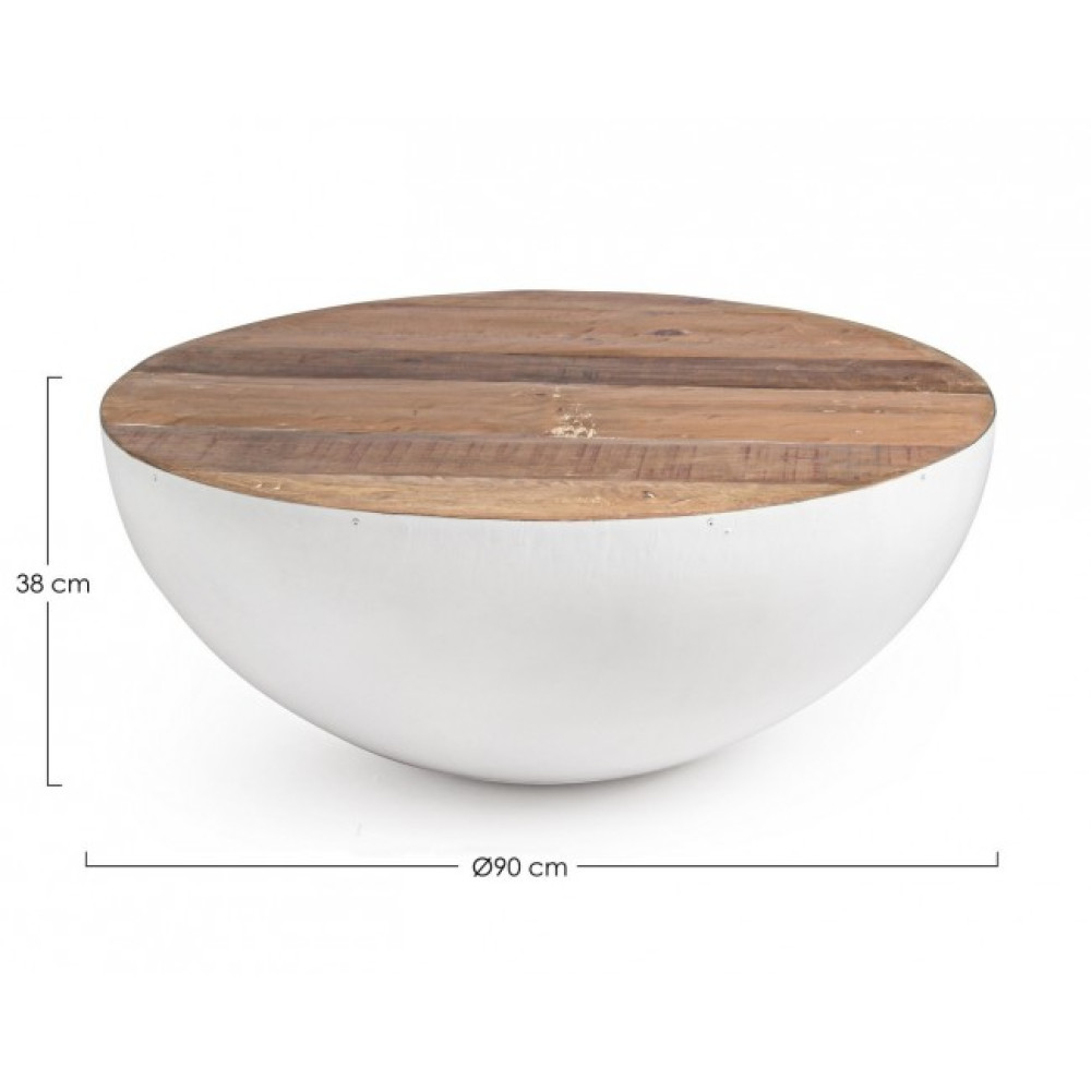 Bizzotto КАВОВИЙ СТОЛ LANCASTER WHITE D90