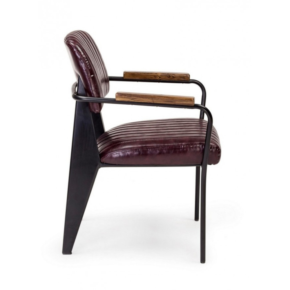 Bizzotto КРІСЛО NELLY VINTAGE BORDEAUX W-ARM Bizzotto КРІСЛО NELLY VINTAGE BORDEAUX W-ARM