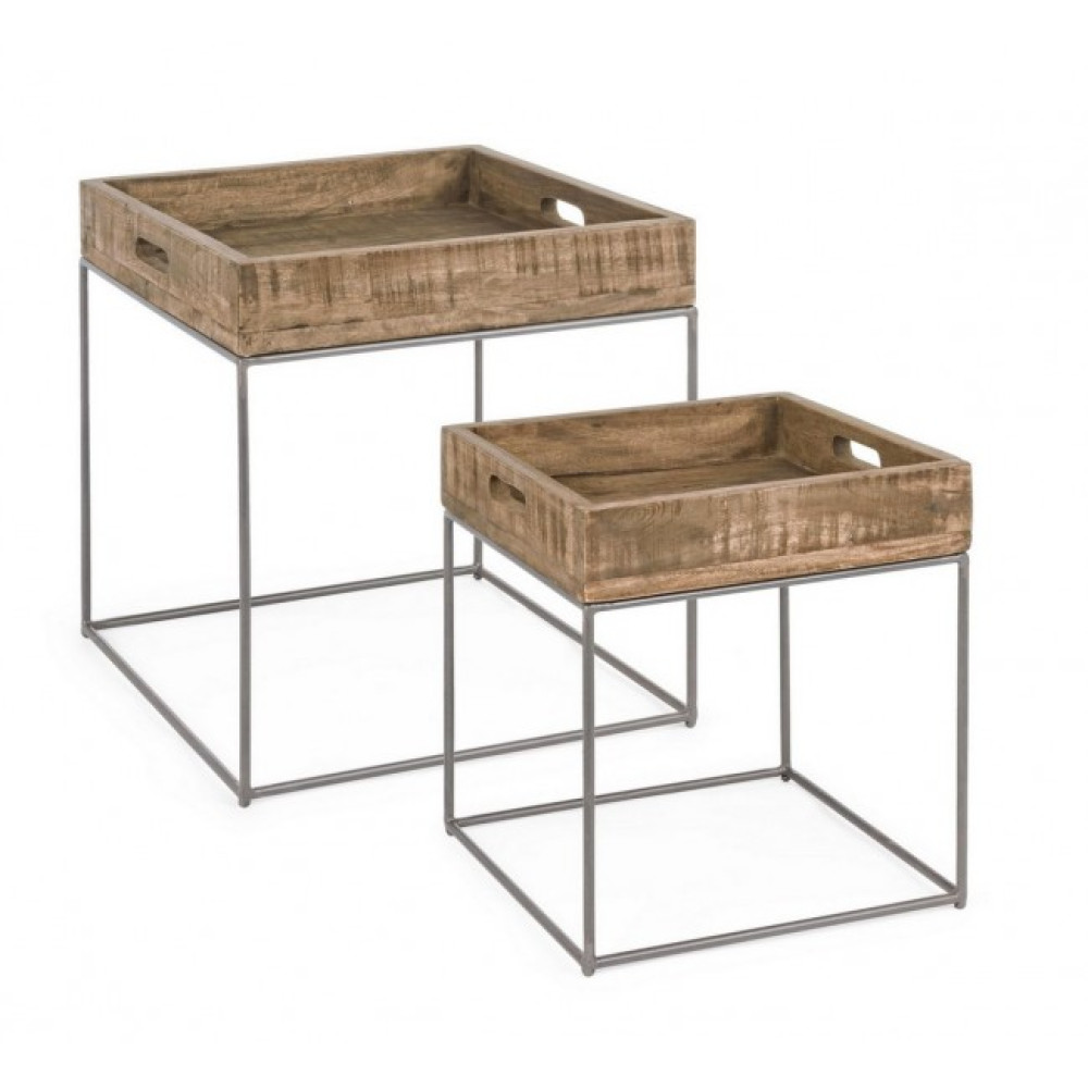 Bizzotto НАБІР 2 НАРВІК КВАДРАТНИЙ СТОЛ Bizzotto НАБІР 2 НАРВІК КВАДРАТНИЙ СТОЛ