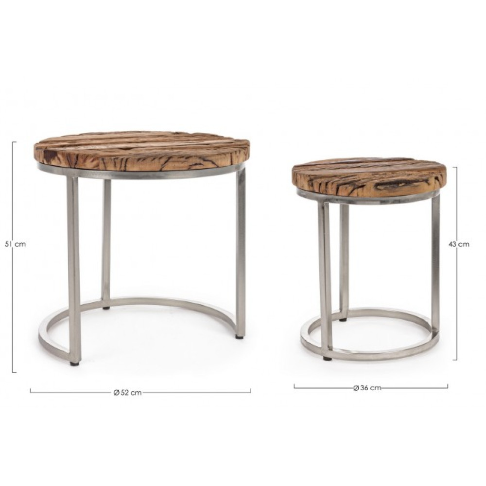 Bizzotto КОМПЛЕКТ 2 СТОЛ КРАВЛИНИЙ ВИСОКИЙ Bizzotto КОМПЛЕКТ 2 СТОЛ КРАВЛИНИЙ ВИСОКИЙ