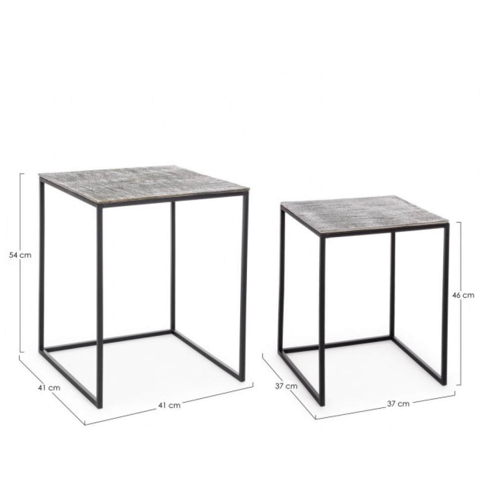 Homemotion КОМПЛЕКТ 2 КВАДРАТНИЙ СТОЛ ТАХІР КВАДРАТНИЙ