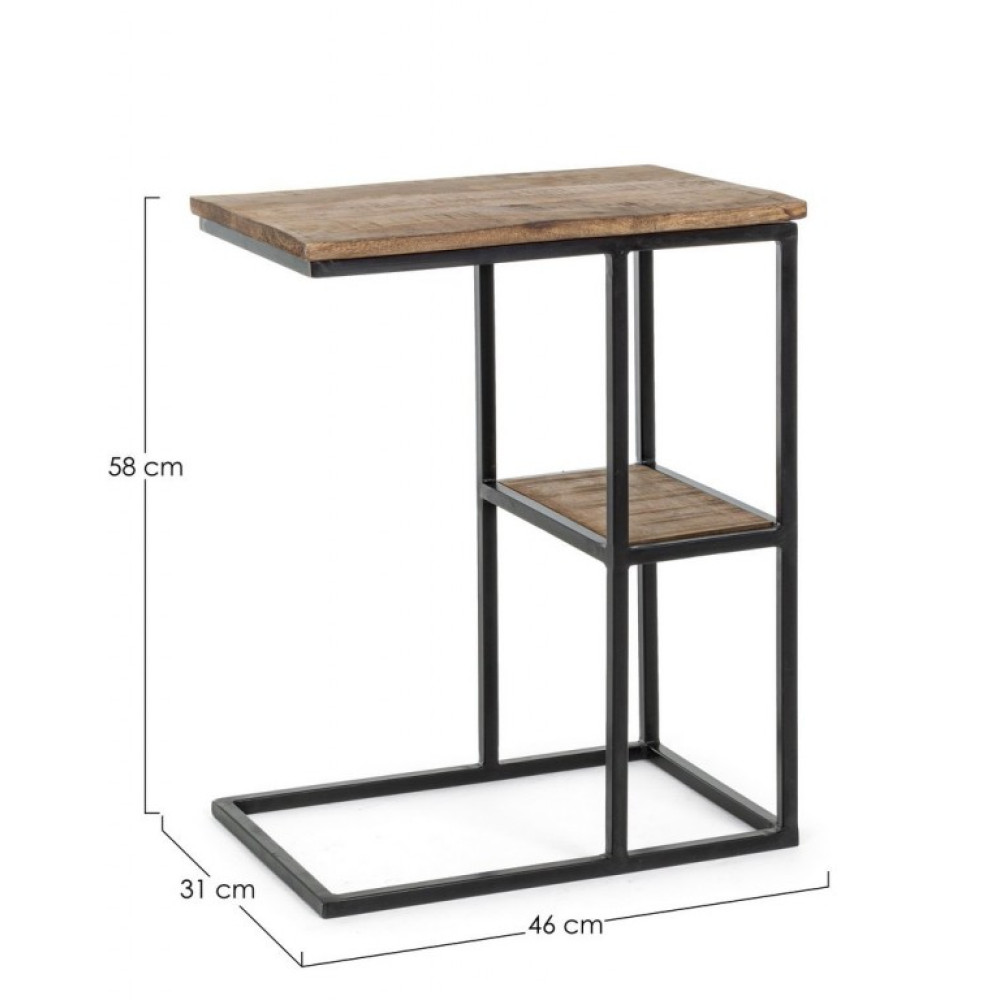 Bizzotto СТОЛ КАВОВИЙ WALTON W-ПОЛИЦЯ 46X31