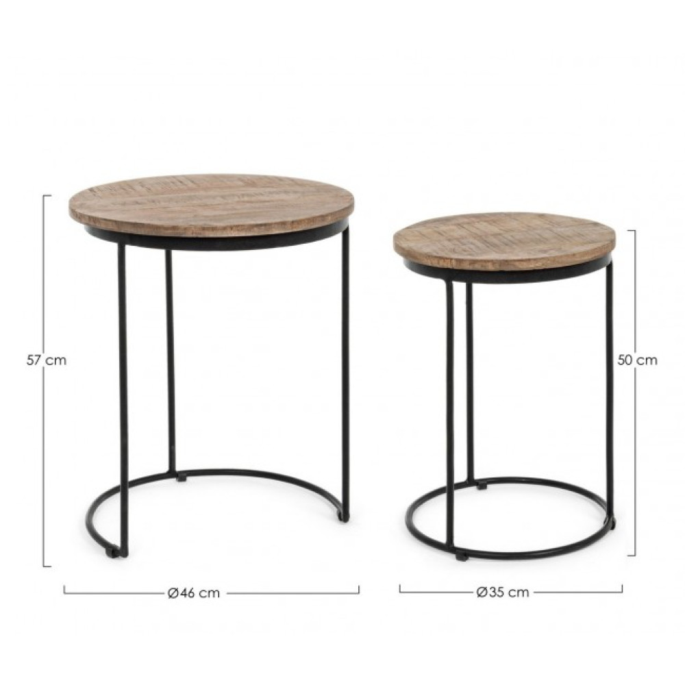 Bizzotto НАБІР 2 КАВОВИЙ СТОЛ WALTON Bizzotto НАБІР 2 КАВОВИЙ СТОЛ WALTON