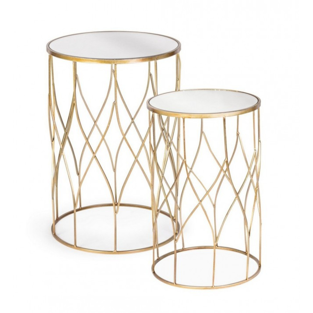 Bizzotto НАБІР 2 ЕЛЕНОР КРУГЛИЙ КАВОВИЙ СТОЛ J15 Bizzotto НАБІР 2 ЕЛЕНОР КРУГЛИЙ КАВОВИЙ СТОЛ J15