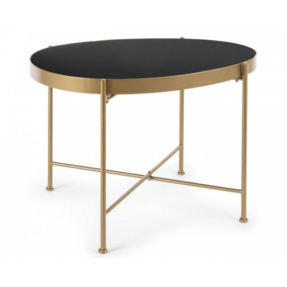 Bizzotto КАВОВИЙ СТІЛ RASHIDA GOLD 63X46