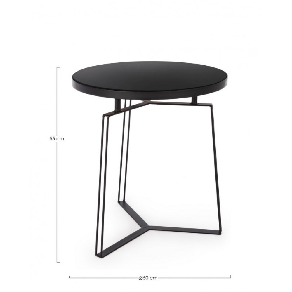 Bizzotto КАВОВИЙ СТОЛ ZAIRA ЧОРНИЙ D50