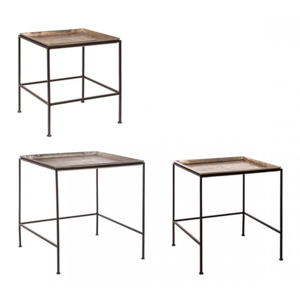 Homemotion НАБІР 3 КВАДРАТНИЙ СТОЛ AMIRA КВАДРАТНИЙ