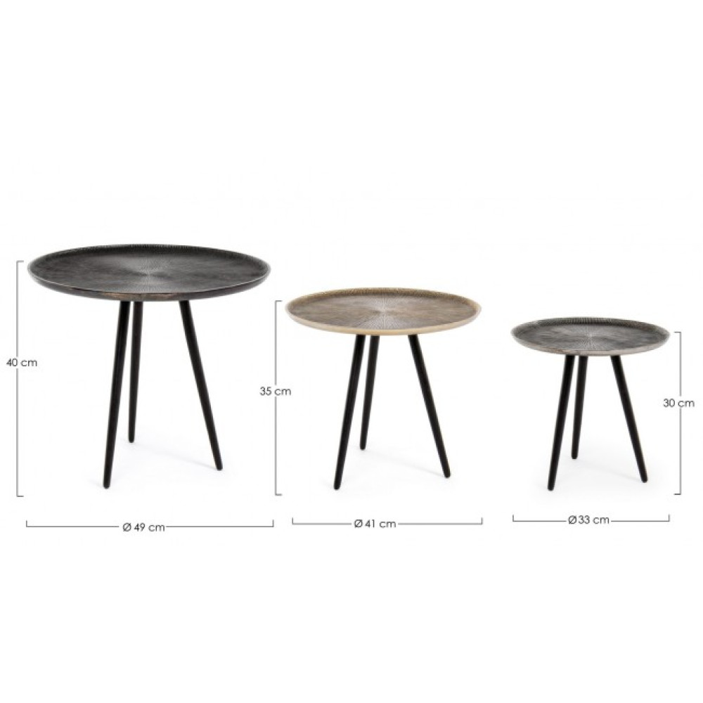 Homemotion SET3 ТАХІР Х17 КРУГЛИЙ КАВОВИЙ СТІЛ