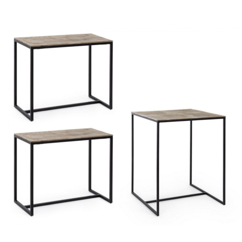 Homemotion НАБІР 2 NAMIRA GOLD СТІЛ + 2ТАБУРЕТКИ