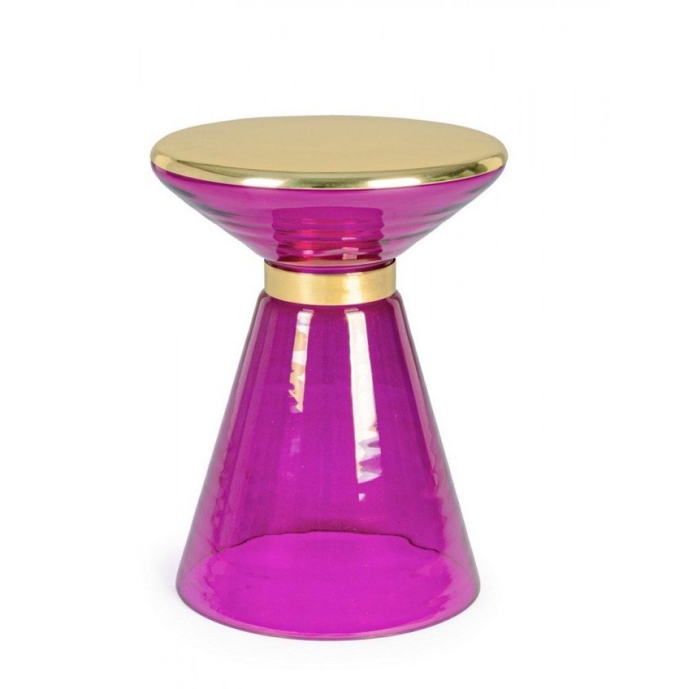 Bizzotto КАВОВИЙ СТОЛ СКЛЯНИЙ MERIEL LILAC D36