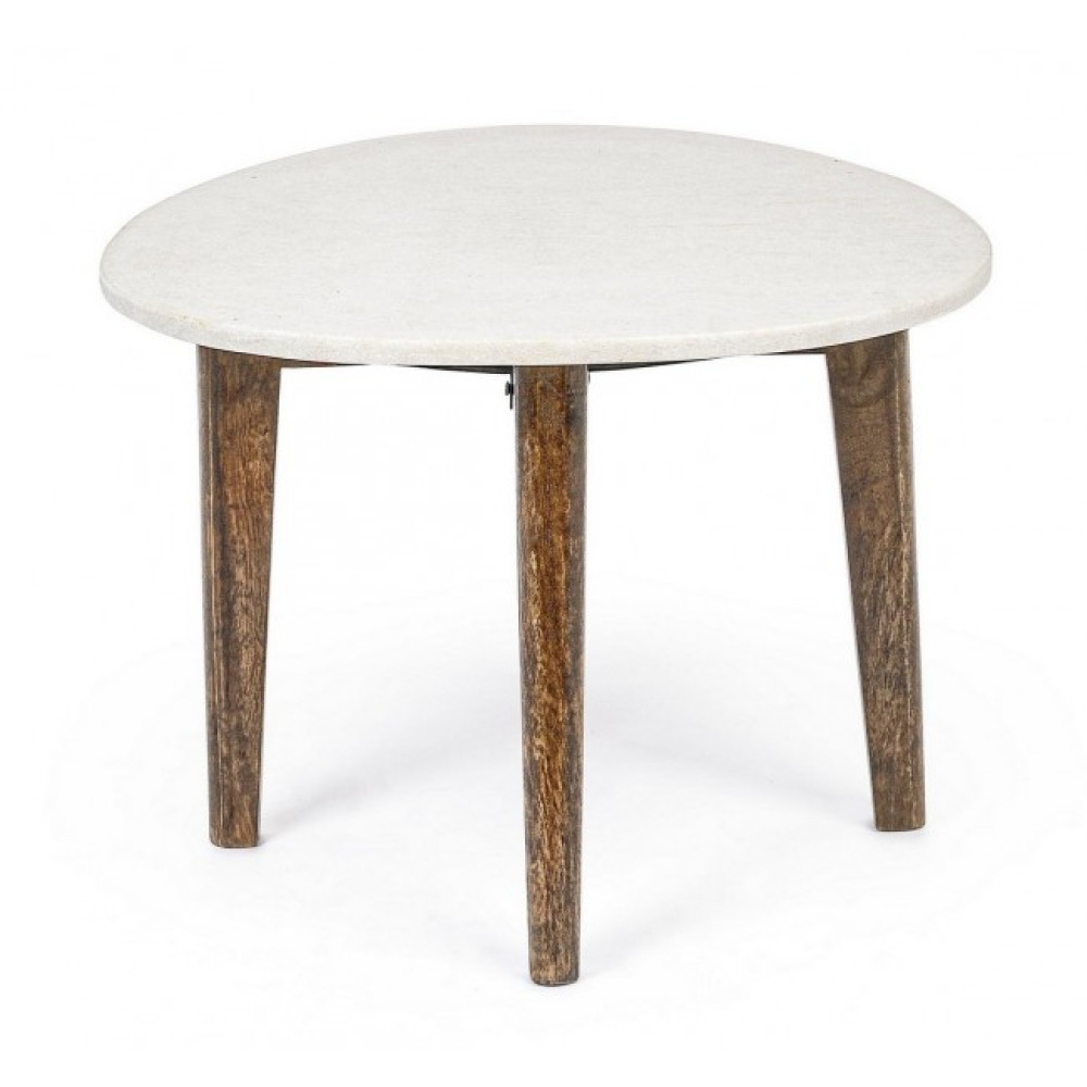 Bizzotto СТОЛ КАВАЛЬНИЙ СИЛЬВЕСТР ОВАЛЬНИЙ 70Х50 Bizzotto СТОЛ КАВАЛЬНИЙ СИЛЬВЕСТР ОВАЛЬНИЙ 70Х50