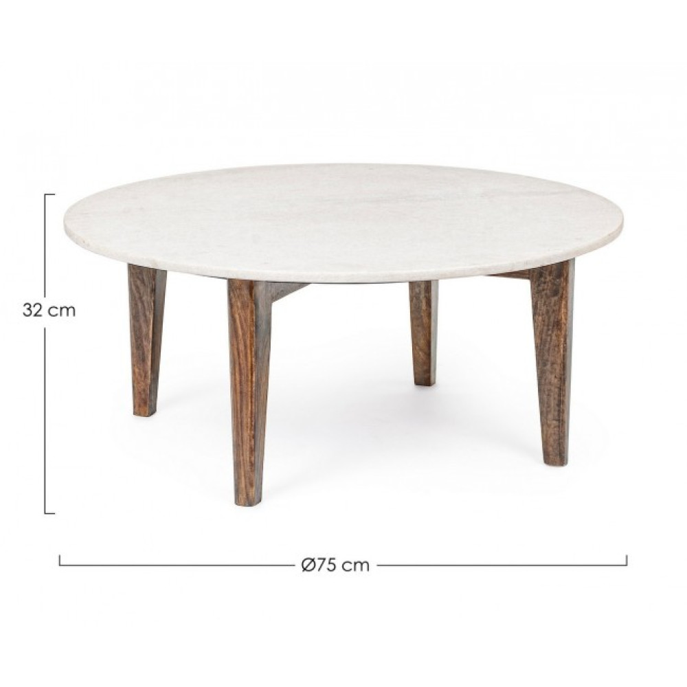 Bizzotto КАВОВИЙ СТОЛ СИЛЬВЕСТР D75 Bizzotto КАВОВИЙ СТОЛ СИЛЬВЕСТР D75