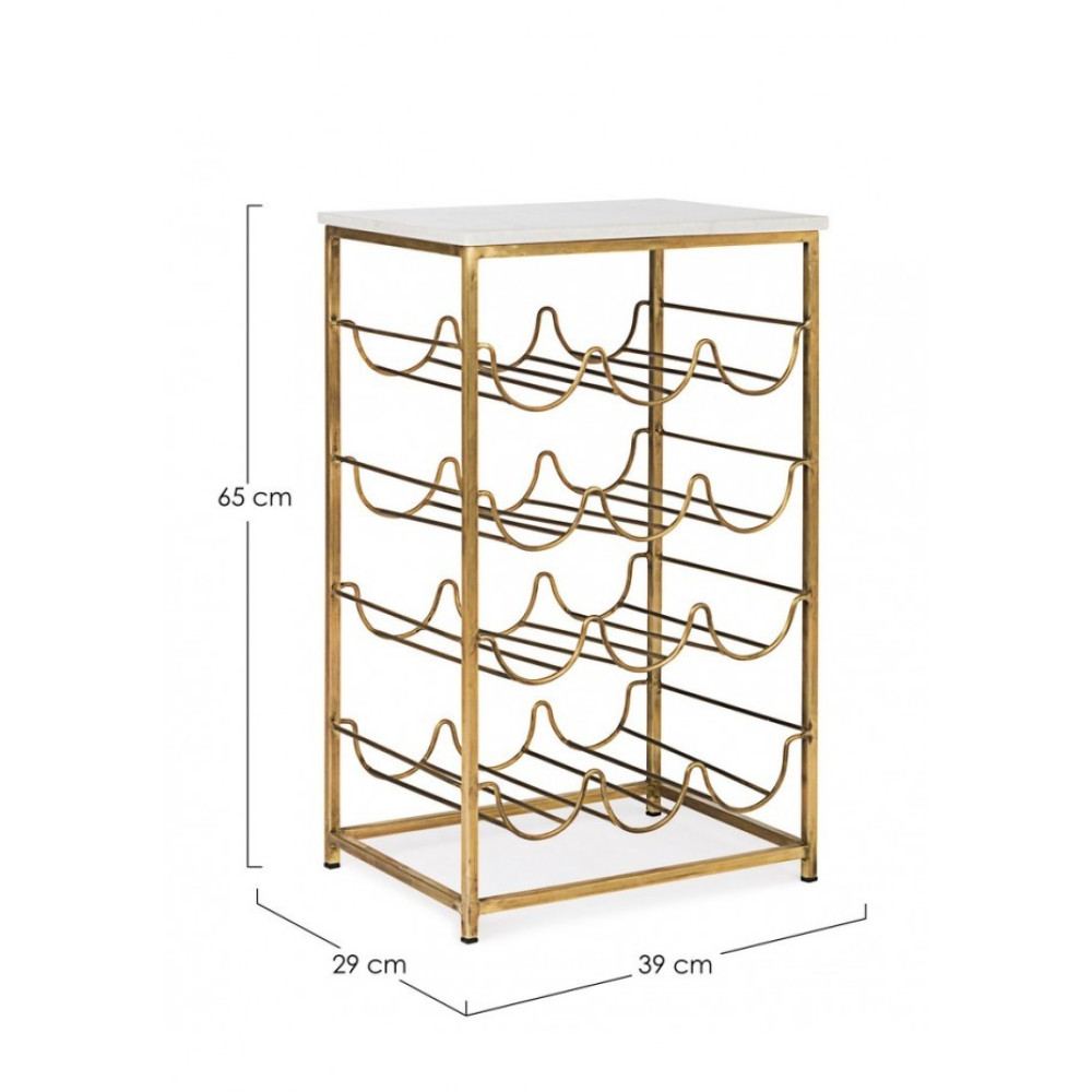 Bizzotto MARMOL КАВОВИЙ СТОЛ W-ТРИМАЧ ДЛЯ ПЛЯШОК 12П