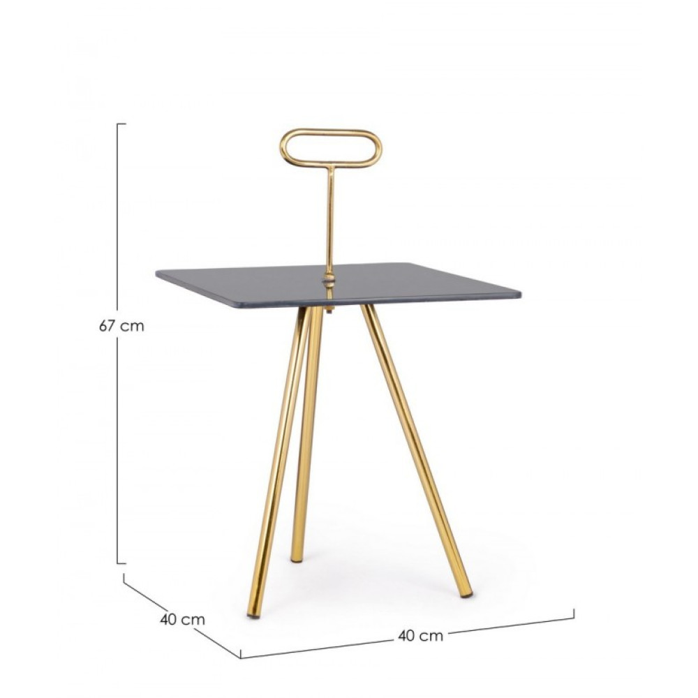 Bizzotto КАВОВИЙ СТІЛ ІНЕШ РОК КВАДРАТНИЙ 40Х40