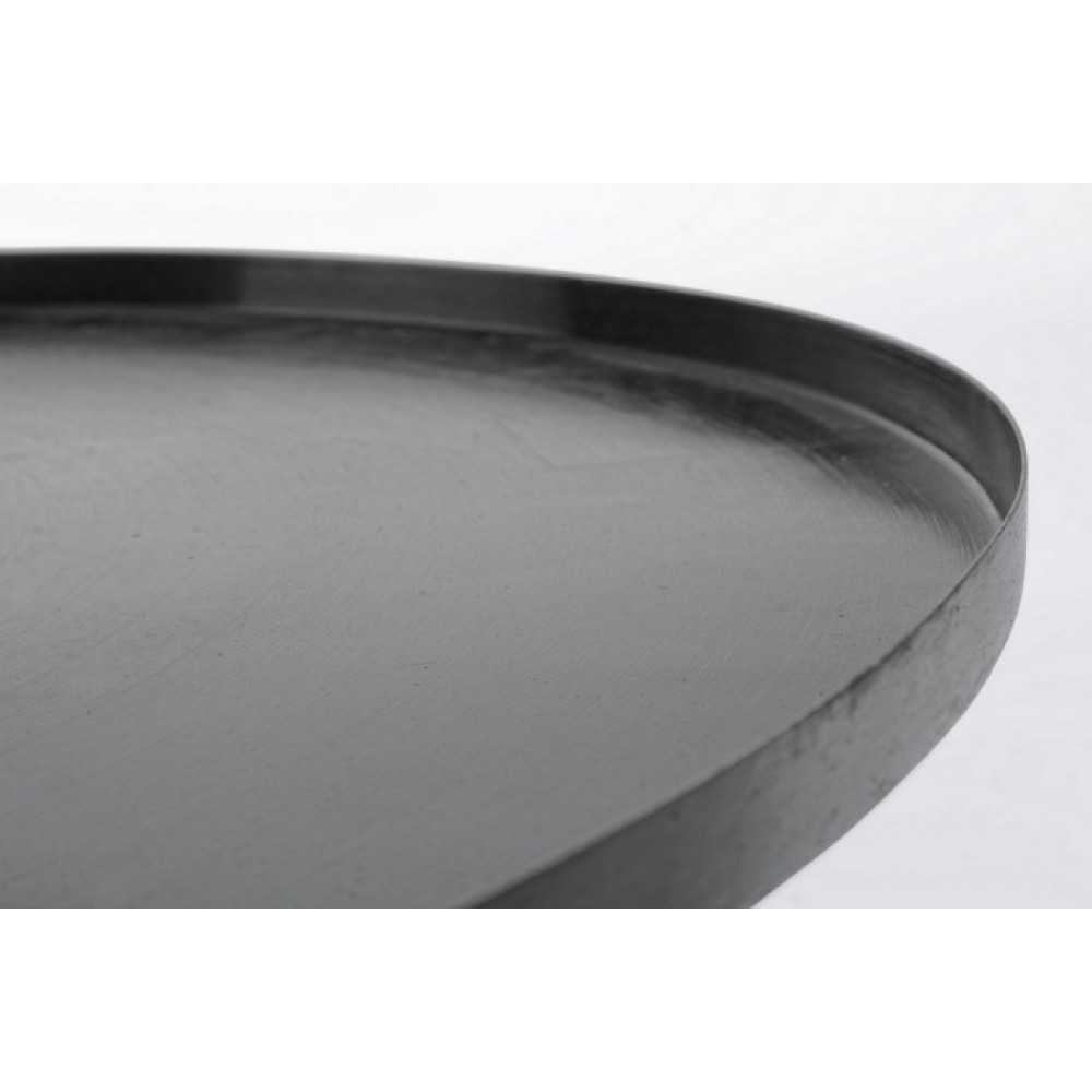 Bizzotto КАФОВИЙ СТОЛ KALPITA BLACK NICKEL D80 Bizzotto КАФОВИЙ СТОЛ KALPITA BLACK NICKEL D80