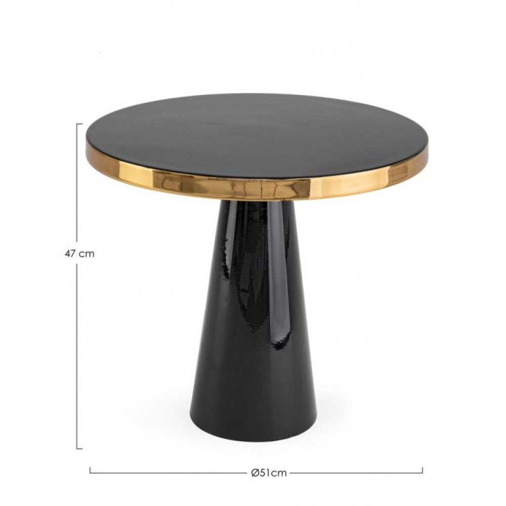 Bizzotto КАВОВИЙ СТОЛ НАНДІКА ЧОРНИЙ D51 Bizzotto КАВОВИЙ СТОЛ НАНДІКА ЧОРНИЙ D51