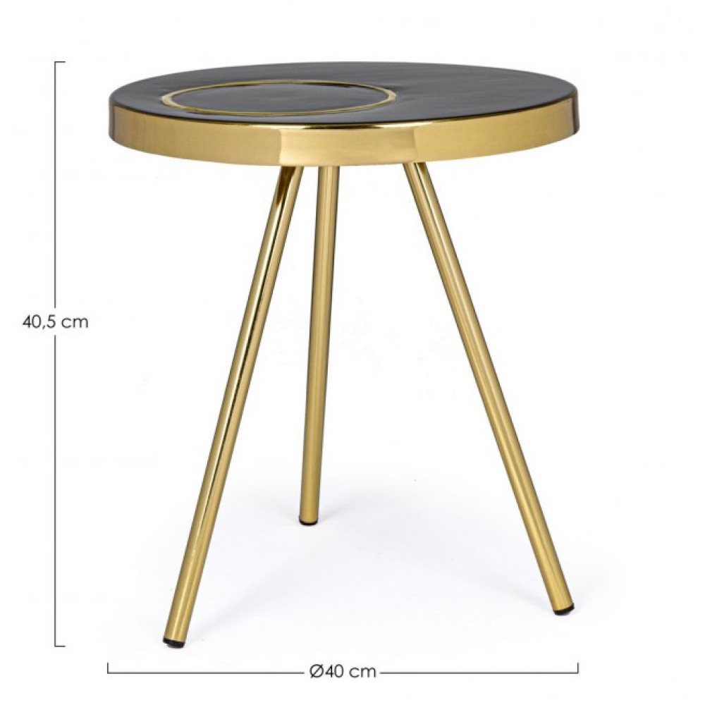 Bizzotto КАВОВИЙ СТОЛ KESAR ЧОРНИЙ D40