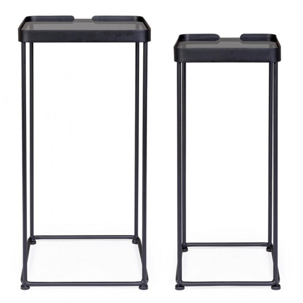 Bizzotto НАБІР 2 КВАДРАТНИЙ СТОЛ ZEINA SQUARE J90 Bizzotto НАБІР 2 КВАДРАТНИЙ СТОЛ ZEINA SQUARE J90