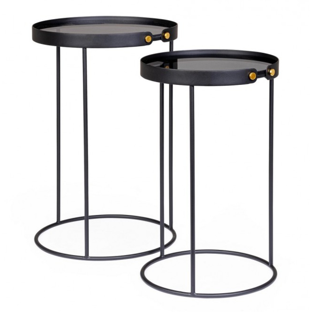 Bizzotto НАБІР 2 ZEINA КРУГЛИЙ КАВОВИЙ СТОЛ J94 Bizzotto НАБІР 2 ZEINA КРУГЛИЙ КАВОВИЙ СТОЛ J94