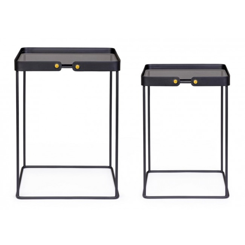 Bizzotto НАБІР 2 КВАДРАТНИЙ СТОЛ ZEINA J89 Bizzotto НАБІР 2 КВАДРАТНИЙ СТОЛ ZEINA J89